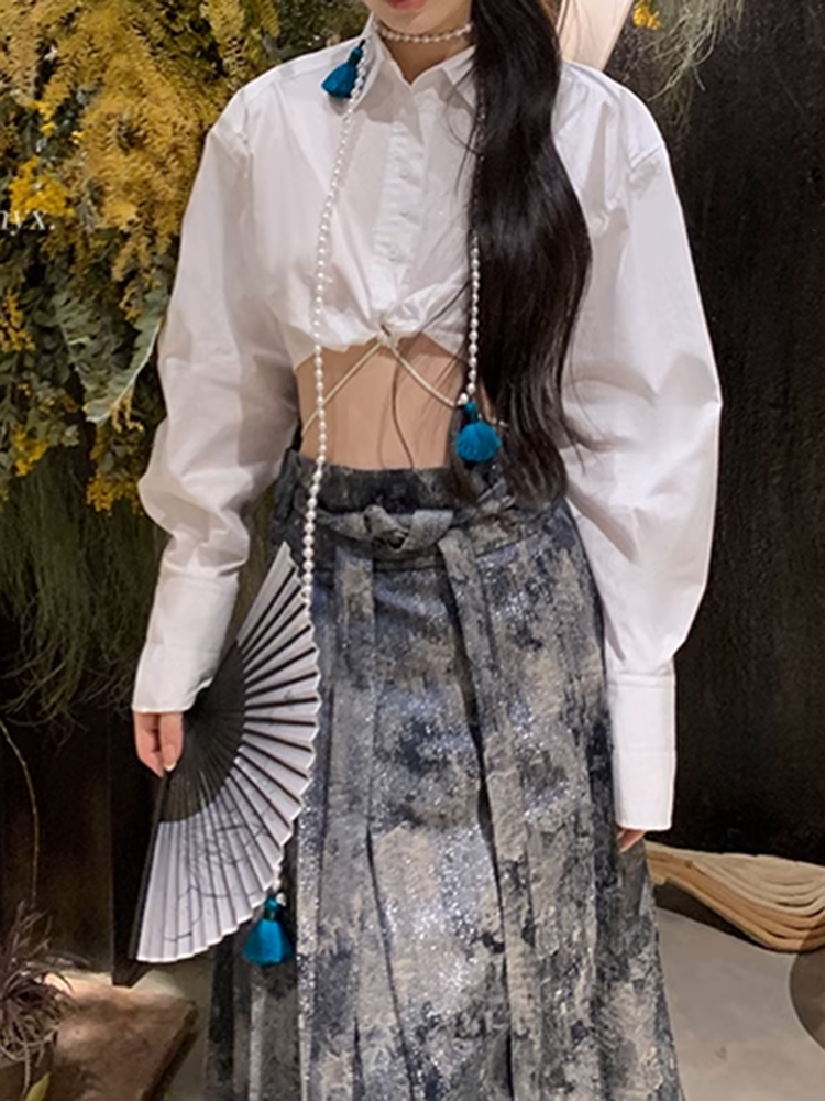 ドロストロングスリーブショートトップ