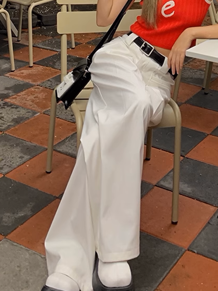 ツータックワイドレッグパンツ