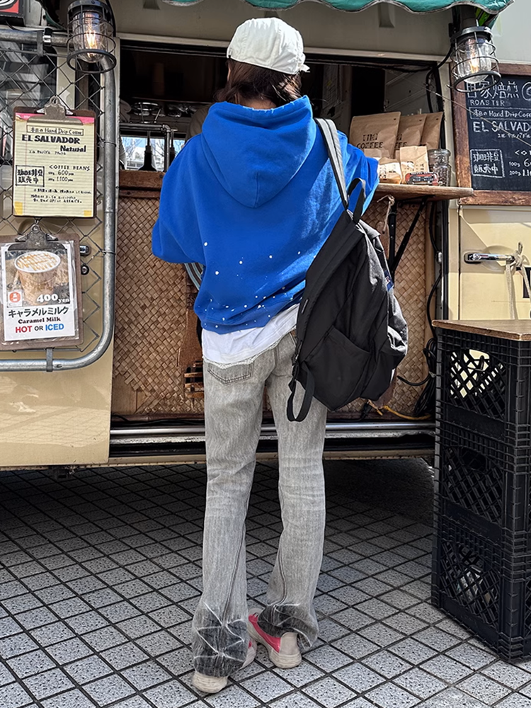レトロリベットデニムパンツ