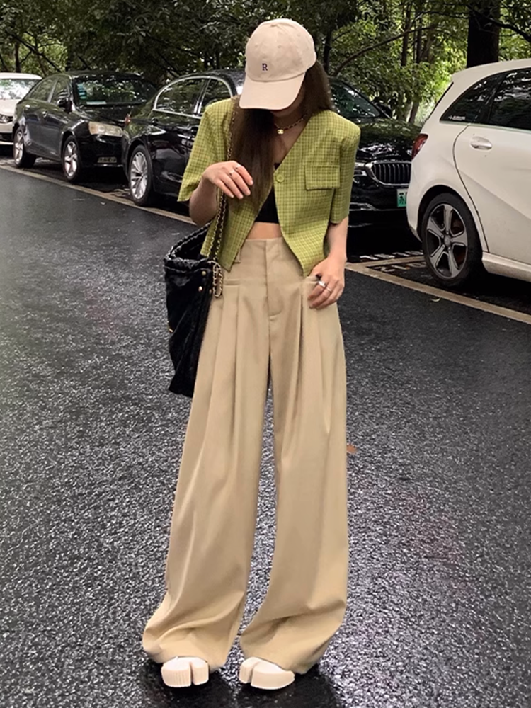 ツータックワイドレッグパンツ