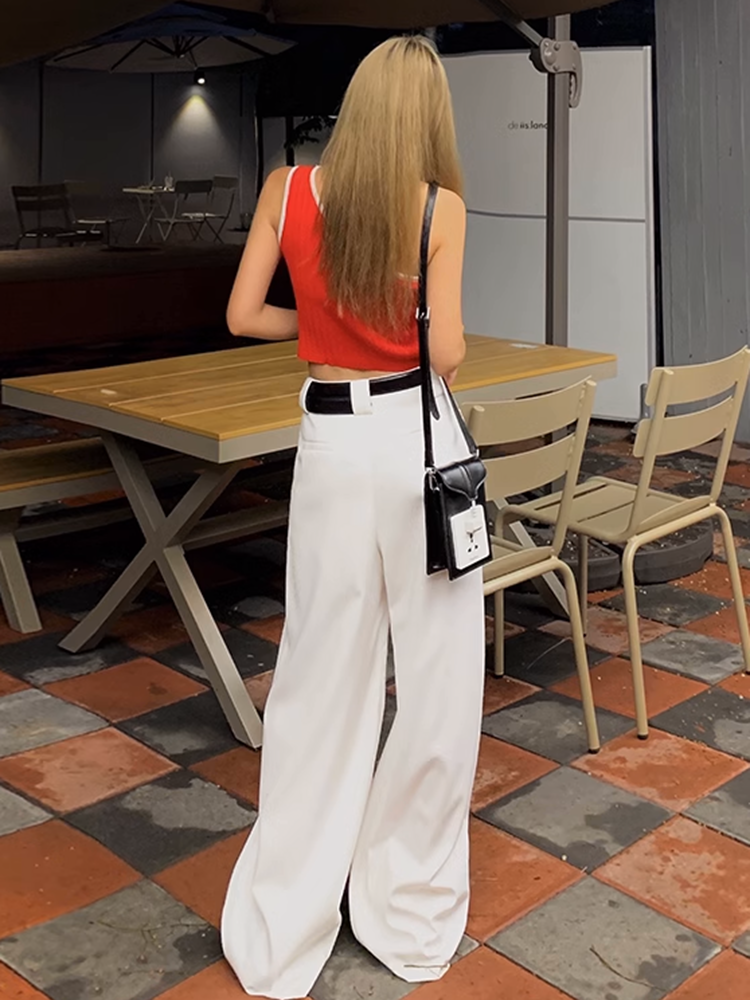 ツータックワイドレッグパンツ