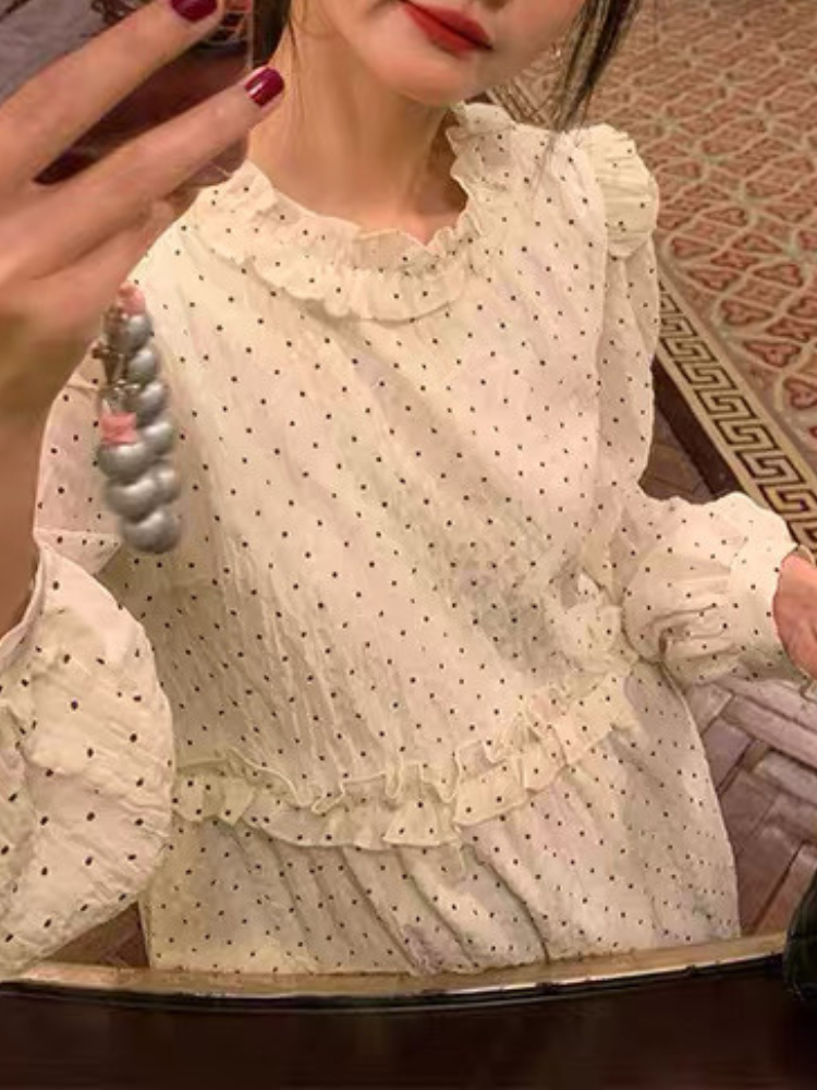 フラワーフリルロングワンピース