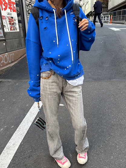 レトロリベットデニムパンツ