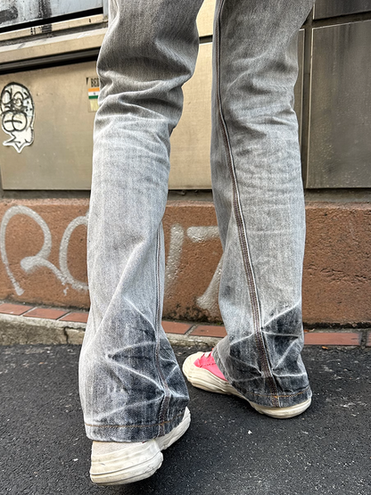 レトロリベットデニムパンツ