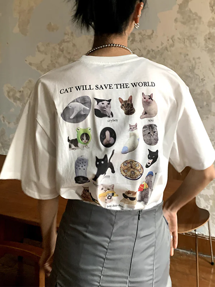 CATグラフィックTシャツ